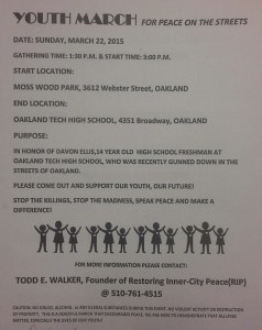 Davon Ellis March for Peace